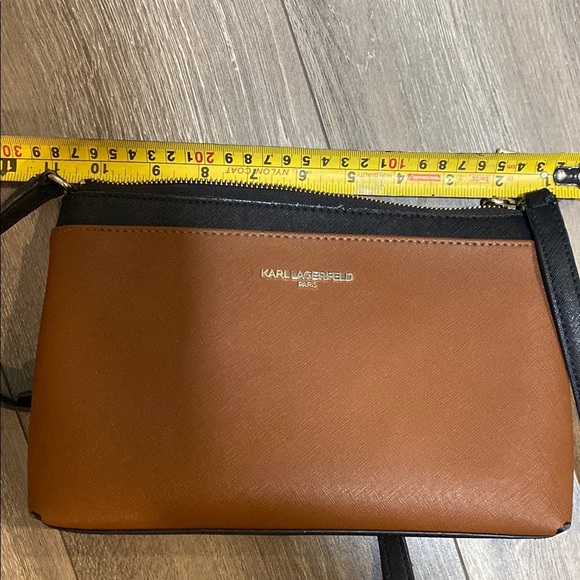 Karl Lagerfeld Brown and Black Crossbody Bag - Picture 7 of 8